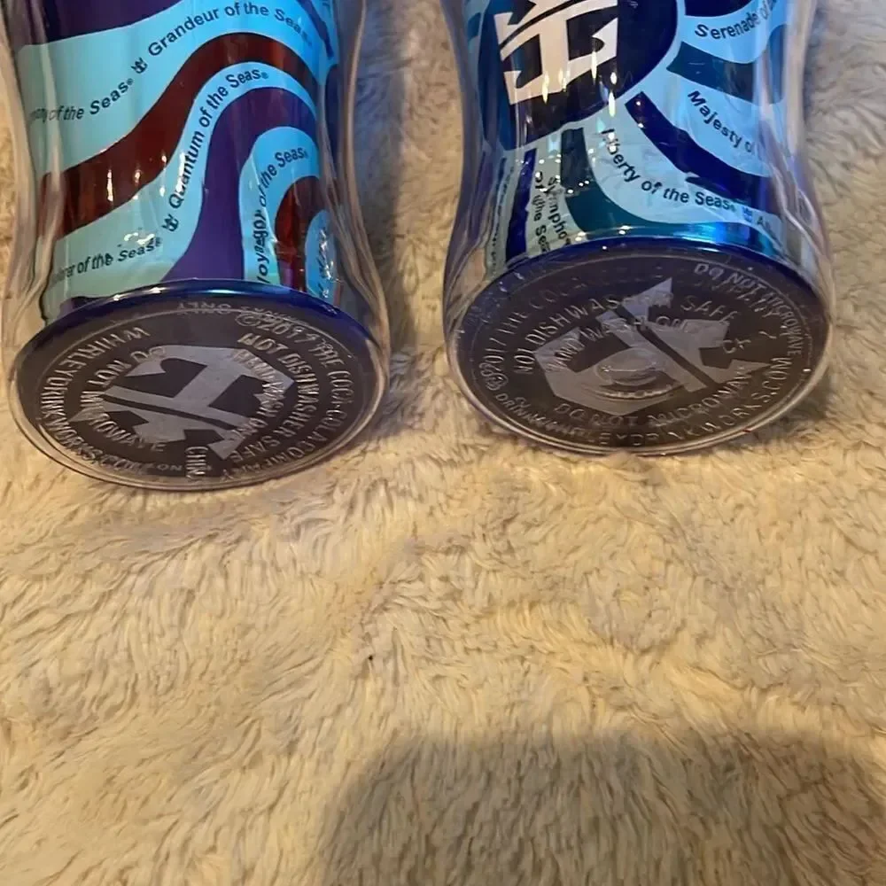 Royal Caribbean cups with lids